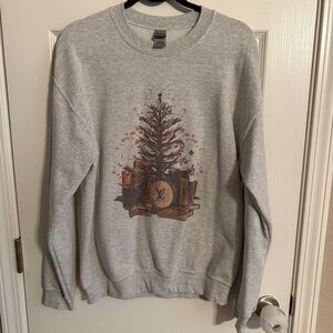 Gray Holiday Louis Vuitton Sweatshirt